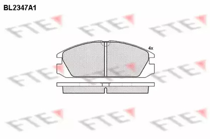 Комплект тормозных колодок FTE BL2347A1