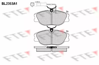 Комплект тормозных колодок FTE BL2353A1