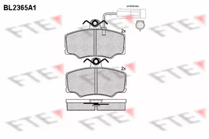 Комплект тормозных колодок FTE BL2365A1