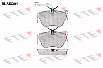 Комплект тормозных колодок FTE BL2383A1