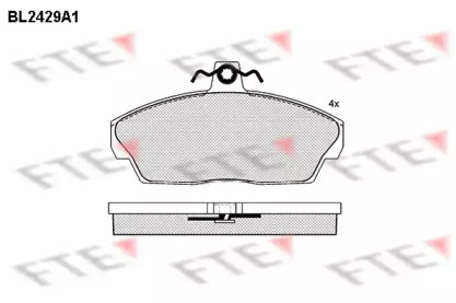 Комплект тормозных колодок FTE BL2429A1