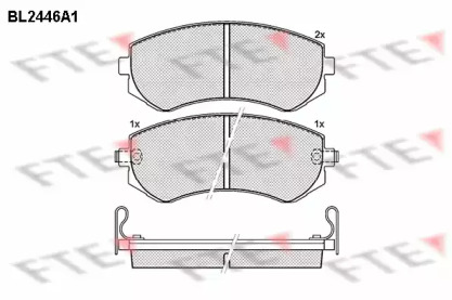 Комплект тормозных колодок FTE BL2446A1