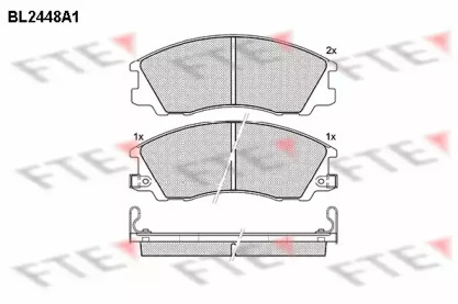 Комплект тормозных колодок FTE BL2448A1