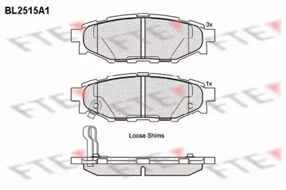 Комплект тормозных колодок FTE BL2515A1