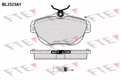 Комплект тормозных колодок FTE BL2523A1