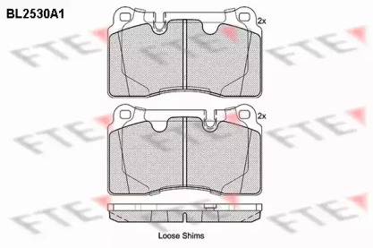 Комплект тормозных колодок FTE BL2530A1