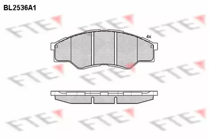 Комплект тормозных колодок FTE BL2536A1