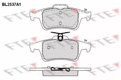 Комплект тормозных колодок FTE BL2537A1