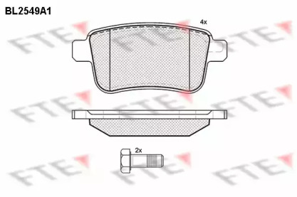 Комплект тормозных колодок FTE BL2549A1