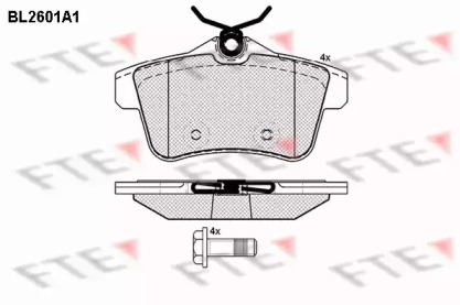 Комплект тормозных колодок FTE BL2601A1