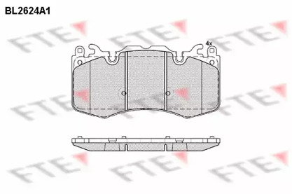 Комплект тормозных колодок FTE BL2624A1