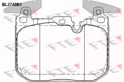 Комплект тормозных колодок FTE BL2740B1