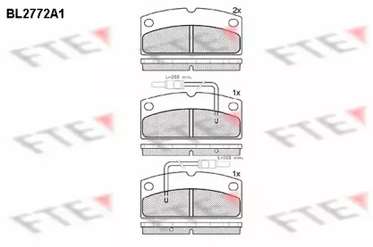 Комплект тормозных колодок FTE BL2772A1