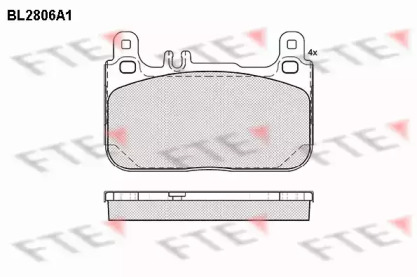 Комплект тормозных колодок FTE BL2806A1