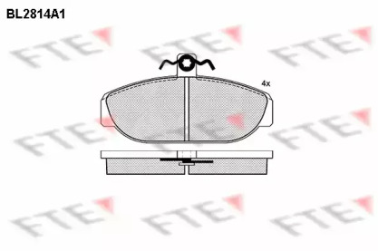 Комплект тормозных колодок FTE BL2814A1