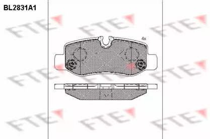 Комплект тормозных колодок FTE BL2831A1