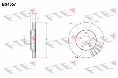 Тормозной диск FTE BS4557