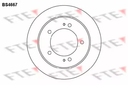 Тормозной диск FTE BS4667