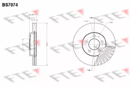 Тормозной диск FTE BS7074