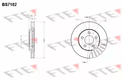 Тормозной диск FTE BS7102