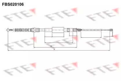 Трос FTE FBS020106