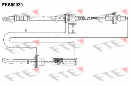 Трос FTE FKS09020