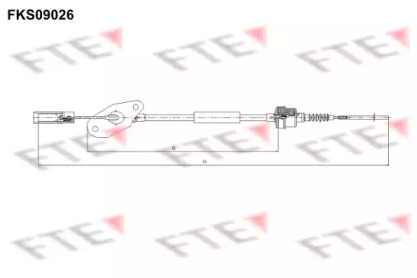 Трос, управление сцеплением FTE FKS09026