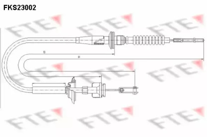 Трос, управление сцеплением FTE FKS23002