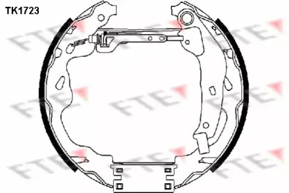 Комлект тормозных накладок FTE TK1723