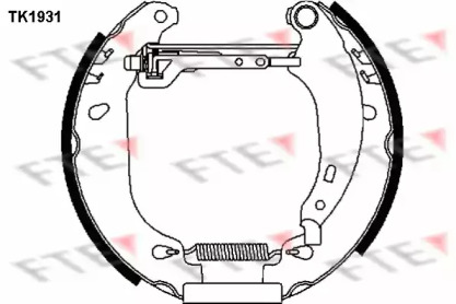 Комлект тормозных накладок FTE TK1931