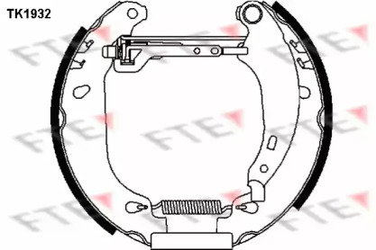 Комлект тормозных накладок FTE TK1932