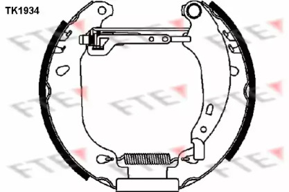 Комлект тормозных накладок FTE TK1934