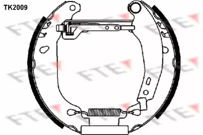 Комлект тормозных накладок FTE TK2009