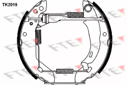 Комлект тормозных накладок FTE TK2019