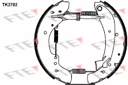 Комлект тормозных накладок FTE TK2702