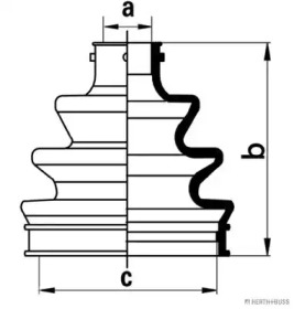 Комплект пыльника HERTH+BUSS JAKOPARTS J2860904