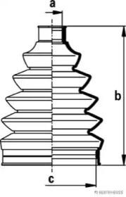 Комплект пыльника HERTH+BUSS JAKOPARTS J2860907