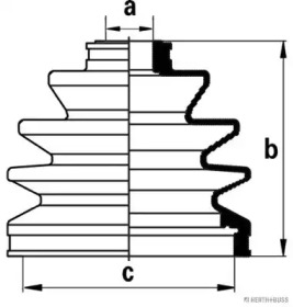 Комплект пыльника HERTH+BUSS JAKOPARTS J2861001
