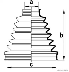 Комплект пыльника HERTH+BUSS JAKOPARTS J2861021