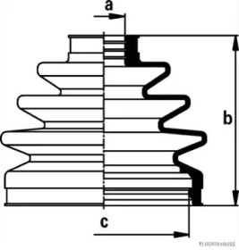 Комплект пыльника HERTH+BUSS JAKOPARTS J2861030