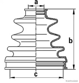 Комплект пыльника HERTH+BUSS JAKOPARTS J2862005