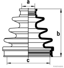Комплект пыльника HERTH+BUSS JAKOPARTS J2862006