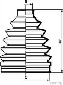 Комплект пыльника HERTH+BUSS JAKOPARTS J2862010