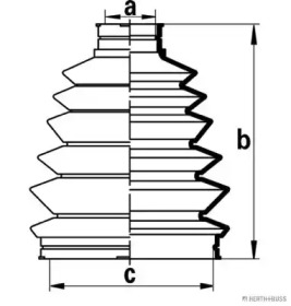 Комплект пыльника HERTH+BUSS JAKOPARTS J2862022