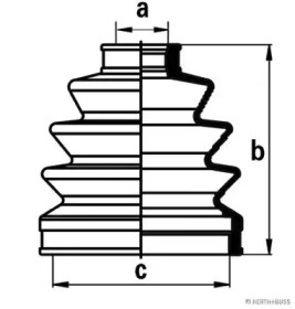 Комплект пыльника HERTH+BUSS JAKOPARTS J2863002