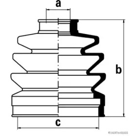 Комплект пыльника HERTH+BUSS JAKOPARTS J2863005