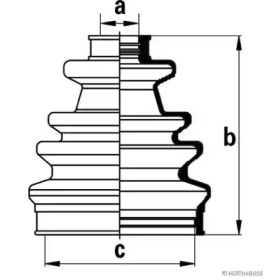 Комплект пыльника HERTH+BUSS JAKOPARTS J2863017