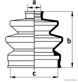 Комплект пыльника HERTH+BUSS JAKOPARTS J2864004