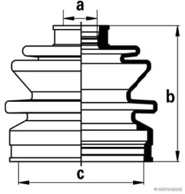 Комплект пыльника HERTH+BUSS JAKOPARTS J2864009