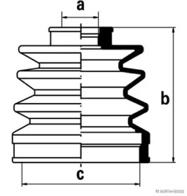 Комплект пыльника HERTH+BUSS JAKOPARTS J2865000